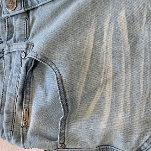 V19-69 Italia distressed denim jeans 34 straight leg - Picture 3 of 6